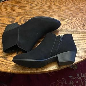 Faux-Suede Booties LIKE NEW